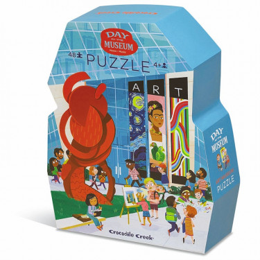 Puzzle géant : 10 pièces - Une journée au musée