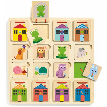 DJECO - Puzzle silhouette Coco le Toucan 24 mcx - 2 à 4 ans - JEUX, JOUETS  -  - Livres + cadeaux + jeux