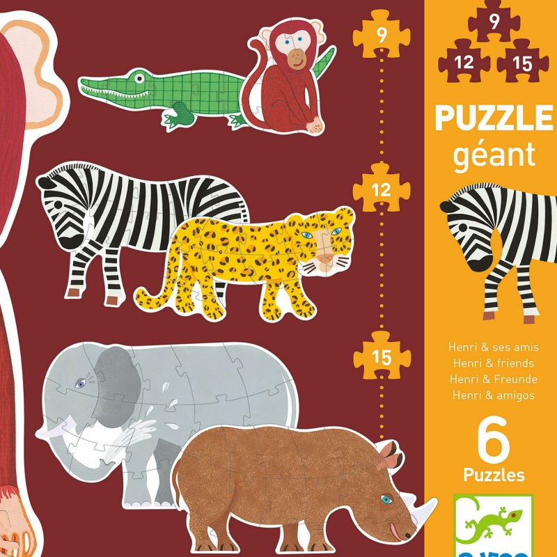 Puzzle éducatif géant - Les animaux menacés 6 à 12 ans - 🧸 La boutique en  ligne Des Jouets Voyageurs