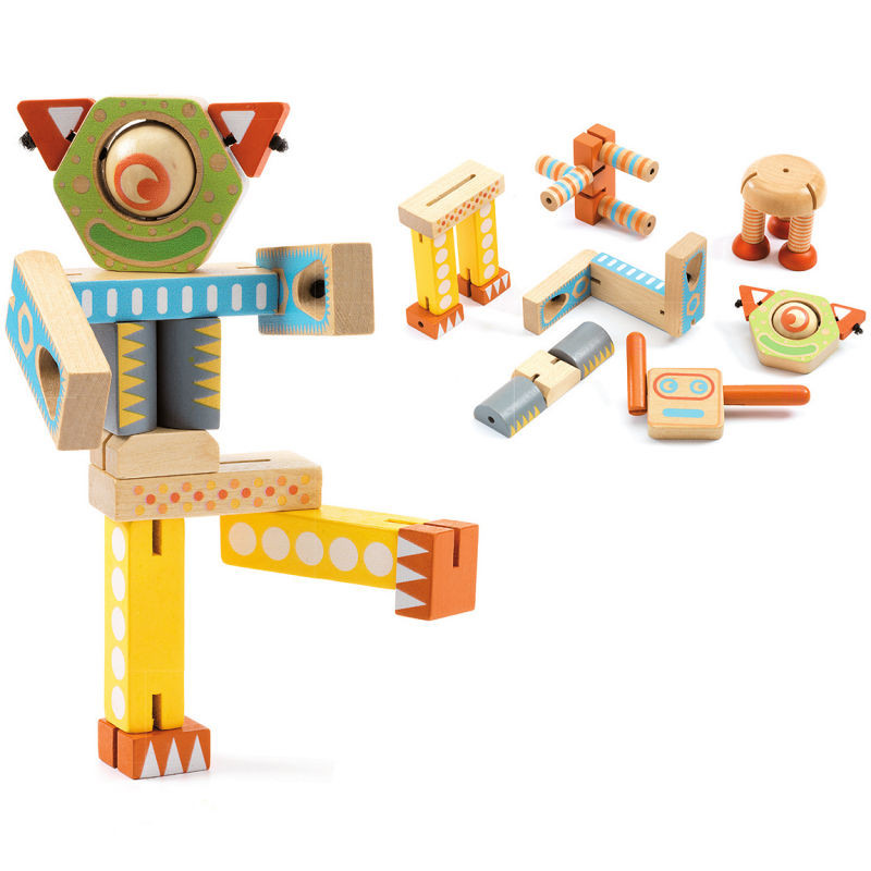 Walker Bot Kit de jouet robot en bois bricolage fabriqué à partir