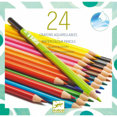 Crayons de couleurs ergonomiques ultra-lavables - Djeco