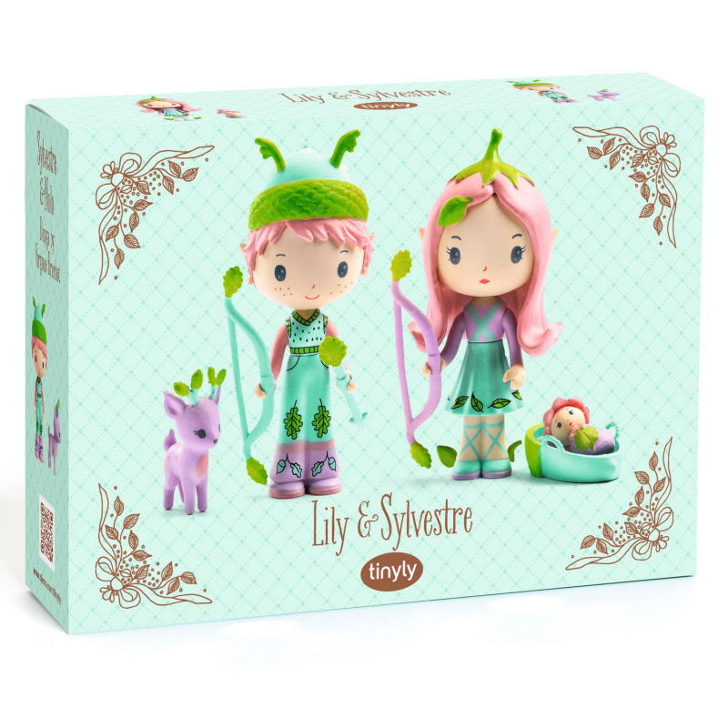 Lily & Sylvestre les elfes figurines tinyly Djeco 6960