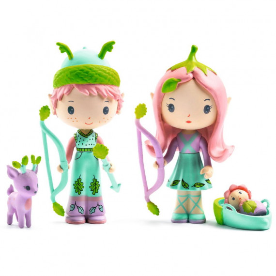 Lily & Sylvestre les elfes figurines tinyly Djeco 6960