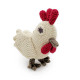 Hochet Poule en crochet en coton bio - Myum -The veggy toys