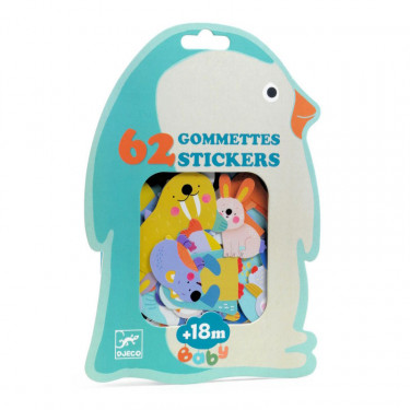 Gommettes autocollantes "Animaux de la banquise" Stickers pour enfants Djeco 54