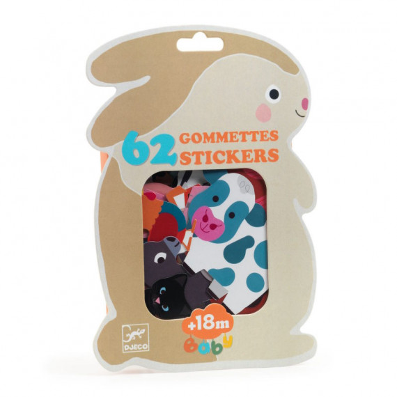 Gommettes autocollantes "Animaux de la ferme" Stickers pour enfants Djeco 56