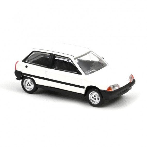 Citroën AX blanche 3 portes 1986, jouet voiture Norev 1/64