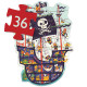 Le bateau des pirates, puzzle géant 36 pcs DJECO 7129