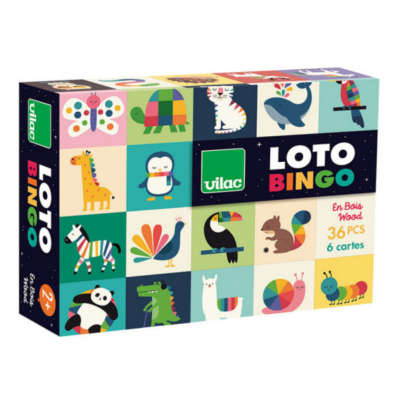 Jeu de loto en bois "Les animaux" Andy Westface pour VILAC 7422