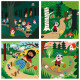 Coffret de 4 puzzles en bois "Le petit poucet" Ingela P. Arrhenius - VILAC 7631