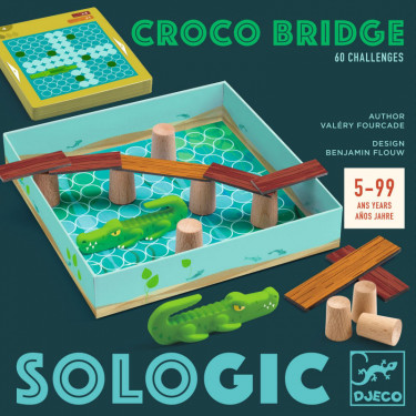 CROCO BRIDGE - Jeu Sologic de DJECO 0816