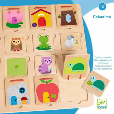 Puzzle cache-cache "Cabanimo" DJECO 1520