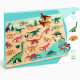 Puzzle en bois dinosaures 'Puzzlo Dino' 22 pcs DJECO 1832