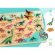 Puzzle en bois dinosaures 'Puzzlo Dino' 22 pcs DJECO 1832