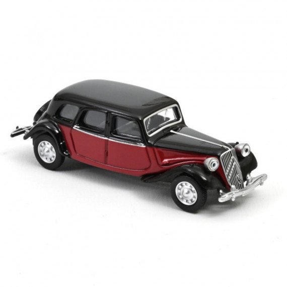 Citroën Traction Rouge & Noire 1939, jouet voiture Norev 1/64