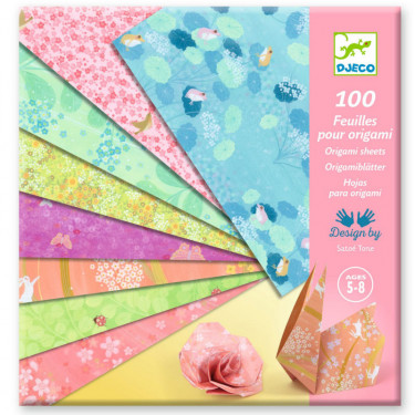 Feuilles pour origami "Haru" DJECO 9303