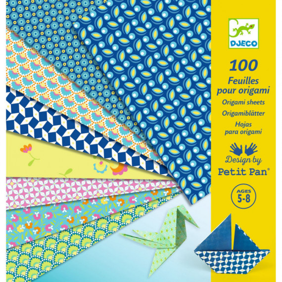 Feuilles pour origami "Natsu" Petit Pan pour DJECO 9304