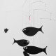 Mobile en papier "Banc de poissons" Flensted Mobiles