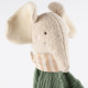 Doudou éléphant en mousseline de coton vert tilleul SIGIKID 39927