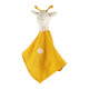 Doudou girafe en mousseline de coton jaune moutarde SIGIKID 39926