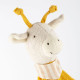 Doudou girafe en mousseline de coton jaune moutarde SIGIKID 39926