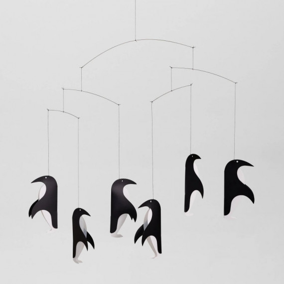 Mobile en papier "La parade des pingouins" Flensted Mobiles