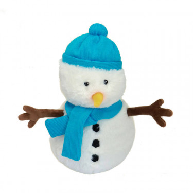 Peluche bouillotte Bonhomme de neige déhoussable Warmies Cozy Soframar