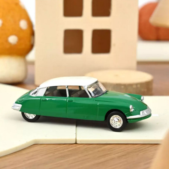 Citroën DS 19 1958 Verte avec toit blanc NOREV classic - 1/58