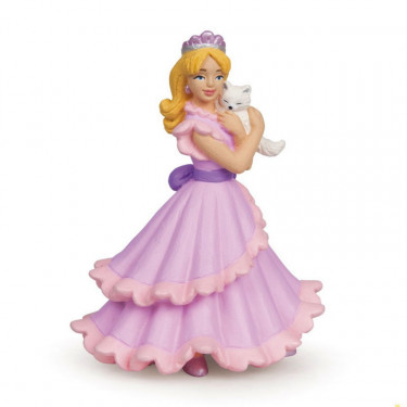 Princesse Chloé avec son petit chat, figurine PAPO 39010