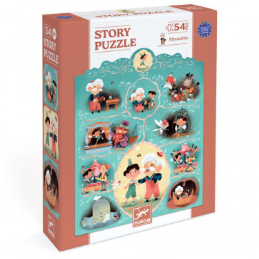 Story puzzle Djeco Pinocchio 54 pcs DJECO 7052