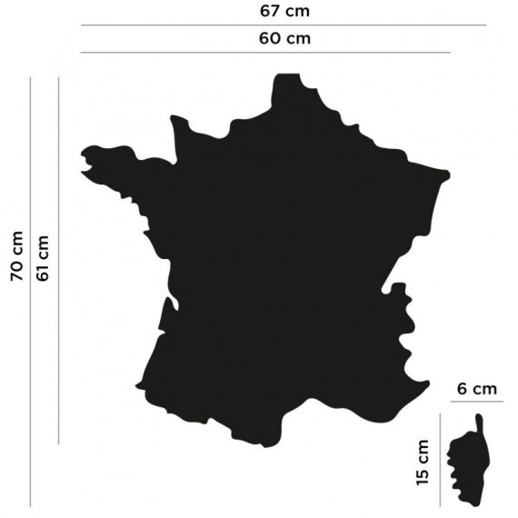 Tableau magnétique Carte de France FERFLEX