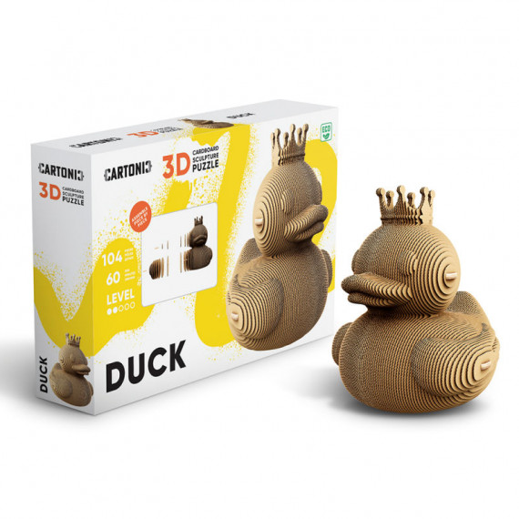 Puzzle sculpture 3D en carton - Canard - Cartonic