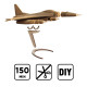 Puzzle sculpture 3D en carton - F16 Fighting Falcon - Cartonic