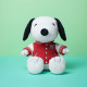 Peluche Snoopy assis avec son blouson universitaire - 20cm