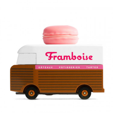 Macaron Van voiture Candylab TOYS - Rose framboise