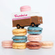 Macaron Van voiture Candylab TOYS - Rose framboise