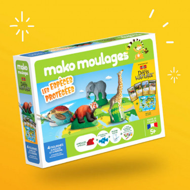 Mako Moulages "Espèces protégées 2", coffret 4 moules 39111