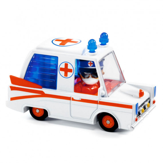 Hurry ambulance Voiture Crazy Motors DJECO 5468