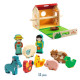 "Softi-Farm" Ferme en bois DJECO 6369