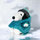 Peluche Snoopy assis avec sa doudoune - 17cm