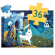 Chevalier de la pleine lune, puzzle 36 pcs silhouette DJECO 7237