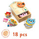 Dressup-mix, 6 puzzles 3 pièces DJECO 1678