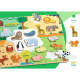 Puzzle en bois animaux 'Puzzlo Animo' 22 pcs DJECO 1830