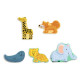 Puzzle en bois animaux 'Puzzlo Animo' 22 pcs DJECO 1830