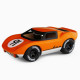 Voiture Playforever mini Ken Gibson orange