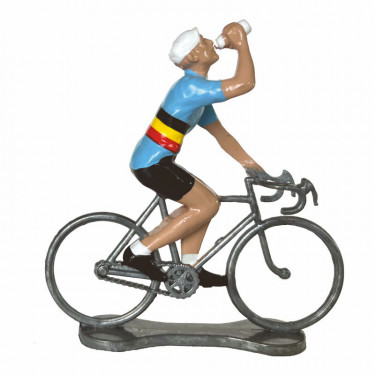 Figurine cycliste "assoiffé" maillot Belgique _ Bernard & Eddy