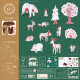 Kit animaux DIY "Forêt" DJECO 8001 Color. Assemble. Play