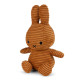 Peluche Miffy en velours côtelé cannelle 23cm