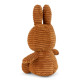 Peluche Miffy en velours côtelé cannelle 23cm