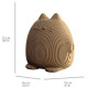 Puzzle sculpture 3D en carton - Tirelire chat kawaii - Cartonic